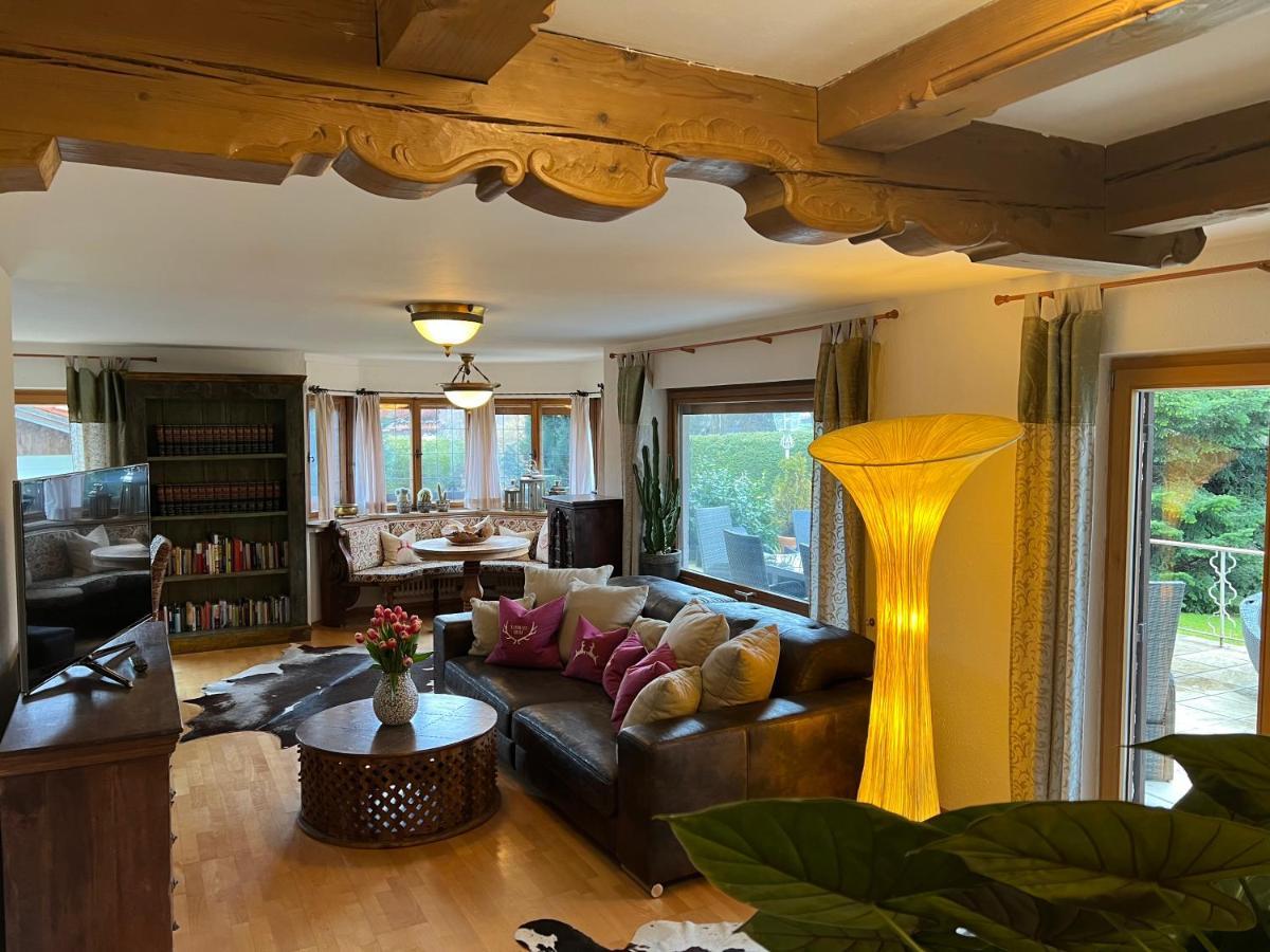 Alpen Suite Tegernsee - Grosse Sonnenterasse Und Idyllischer Garten 巴特维塞 外观 照片