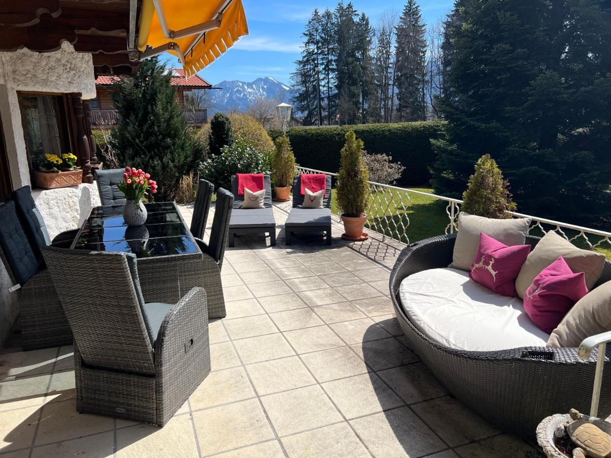 Alpen Suite Tegernsee - Grosse Sonnenterasse Und Idyllischer Garten 巴特维塞 外观 照片