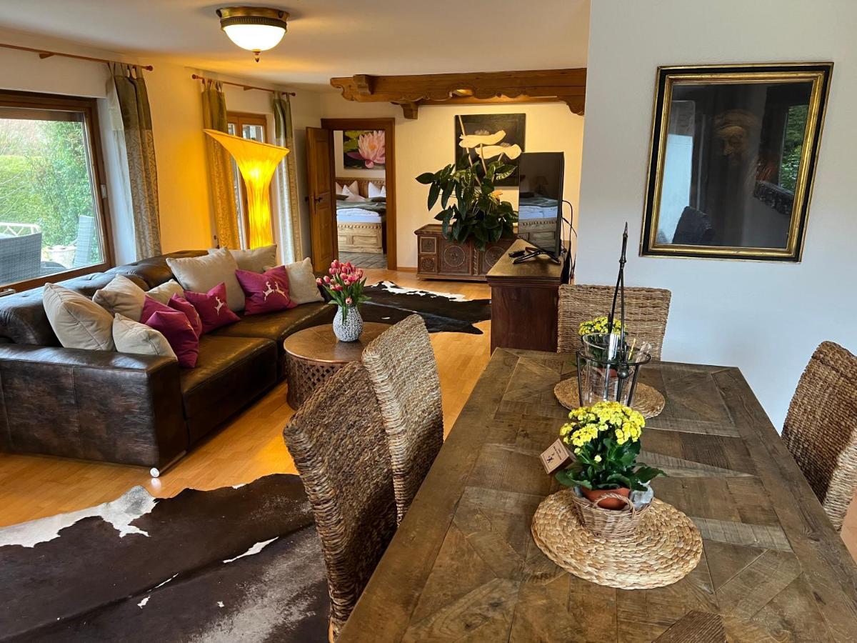 Alpen Suite Tegernsee - Grosse Sonnenterasse Und Idyllischer Garten 巴特维塞 外观 照片