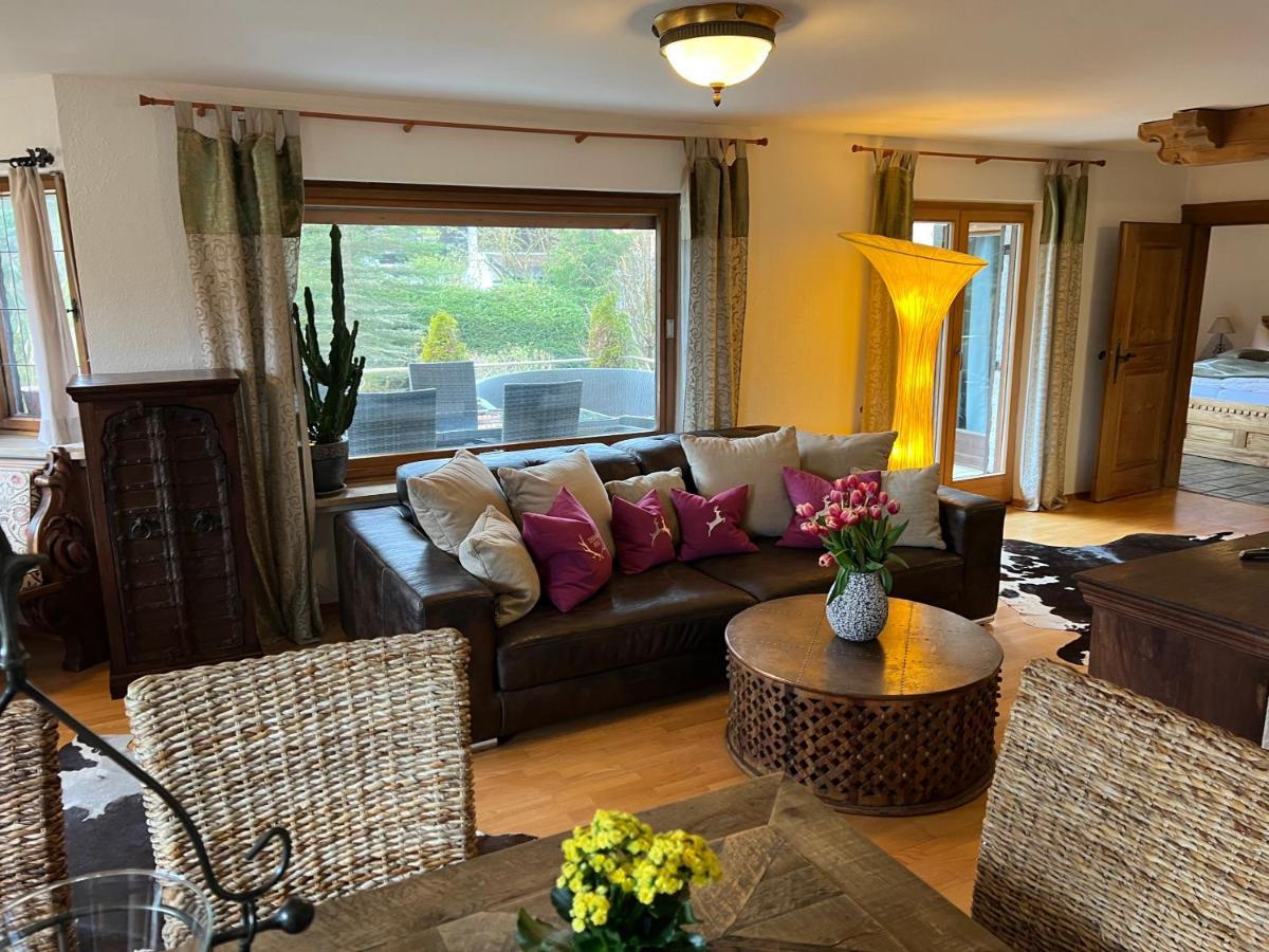 Alpen Suite Tegernsee - Grosse Sonnenterasse Und Idyllischer Garten 巴特维塞 外观 照片